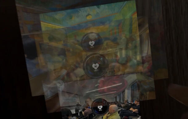 2D UI planes in full spatial computing 3D